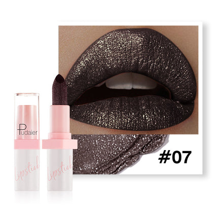 Metal Pearlescent Lipstick Lip Lacquer