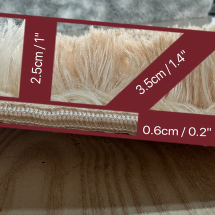 1pc Plush & Khaki Light Oversized Soft Thick Pile Rug Suitable for Bedside,, - Machine