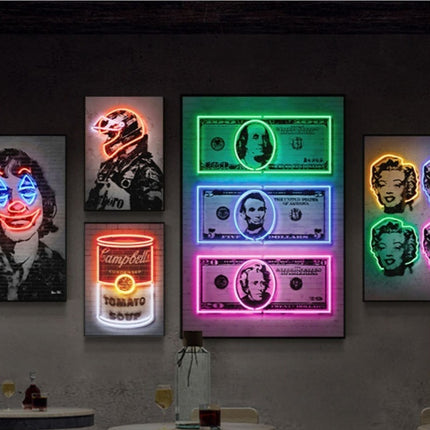 Bar Wall Decoration Trend Neon Lights LED Luminous Murals