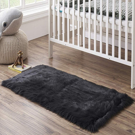 1 Plush Carpet Rug for Home Decor - Soft and Fluffy for Bedroom, Living Room, Study, and Hallway