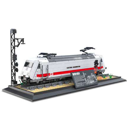 Steam Train Building Block Static Model Puzzle Assembly Toy
