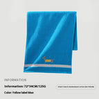 Yellow Label Blue / 72x34cm