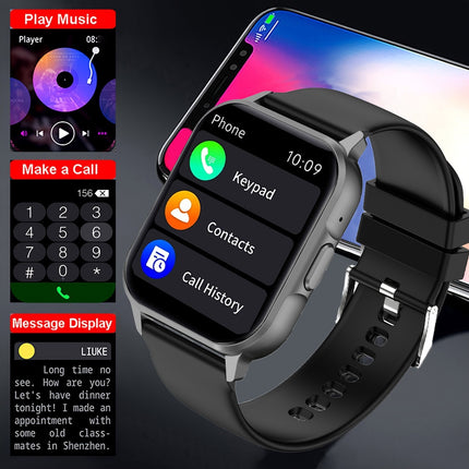2025 new smartwatch, Men's full touch screen sports and fitness watch, IP67 waterproof wireless