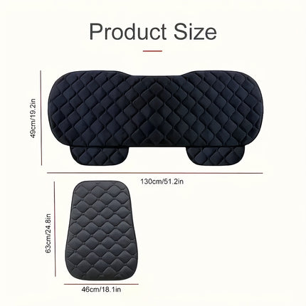 Car Seat Cushion with Crystal Plush Backrest, Suitable for All Seasons, Providing Warmth And Comfort
