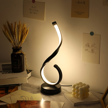 1pc Iron Table Light, USB Three-color Dimming Desktop Decorative Lamp