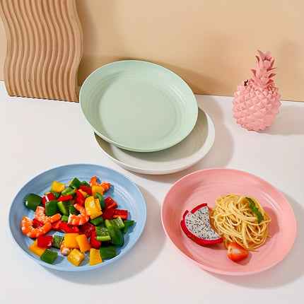 4pcs High-Quality Plastic Cutlery Set  Safe, Reusable, Unbreakable Complete Set of Shatter-Proof Plates