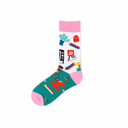 Pure Cotton Personality Ins Street Hip-hop Sports Long Socks