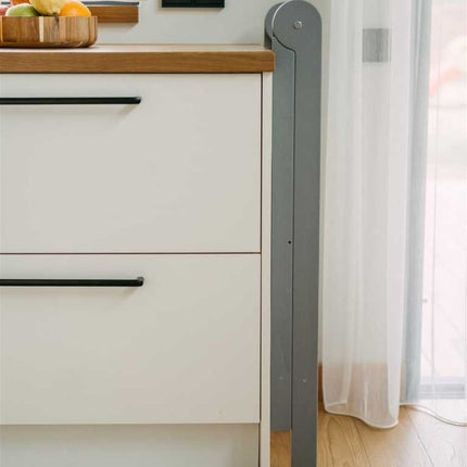 Foldable Kitchen Tower With Removable Rail