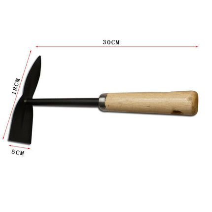 Garden Garden Tools Wooden Handle Rake Five Tooth Rake - GARDIWALL