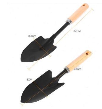 Garden Garden Tools Wooden Handle Rake Five Tooth Rake - GARDIWALL