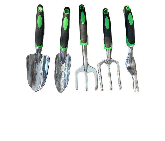Garden Supplies 9 - piece Aluminum Alloy Set, Silicone Two - color Handle Shovel Gardening Tools - GARDIWALL