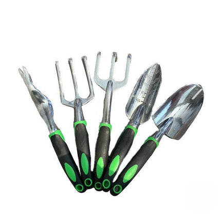Garden Supplies 9 - piece Aluminum Alloy Set, Silicone Two - color Handle Shovel Gardening Tools - GARDIWALL