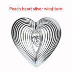 Silver Peach Heart Wind Turn / Wind Turn