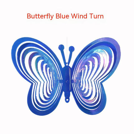 Garden Tools Colorful Butterfly 3D Reflective Wind Chimes - GARDIWALL