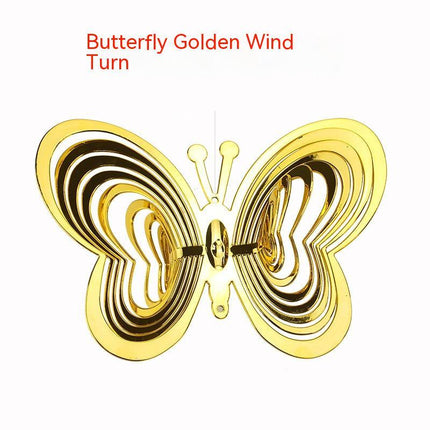 Garden Tools Colorful Butterfly 3D Reflective Wind Chimes - GARDIWALL