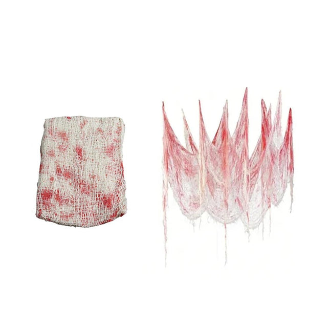 Halloween Bloody Gauze Decorations,Horror Bloody Cloth Bandage, - GARDIWALL
