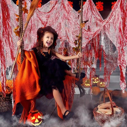Halloween Bloody Gauze Decorations,Horror Bloody Cloth Bandage, - GARDIWALL