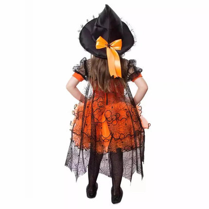 Halloween Costume Girls Princess Spider Mesh Dress Children - GARDIWALL