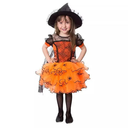 Halloween Costume Girls Princess Spider Mesh Dress Children - GARDIWALL