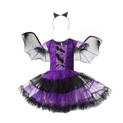 Halloween Costume Girls Princess Spider Mesh Dress Children - GARDIWALL