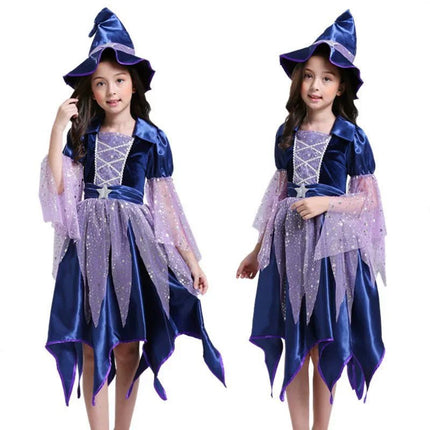 Halloween Party Costumes Witch Dress for Girls Kids - GARDIWALL