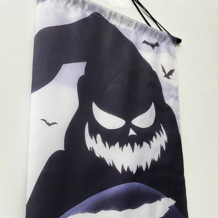Halloween Trick - or - Treat Themed Porch Banner Hanging Door Curtain Pumpkin Ghost Home - GARDIWALL