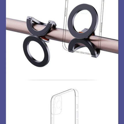 Magsafe Dual Magnetic Phone Holder Stand Lightweight Universal 1/4" Mount Multi-Angel Smartphone Tripod Folding Clip