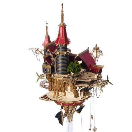 3D Wooden Puzzles for Adults, 699PCS Fantasy Steampunk Castle Model Kit to Build - Wooden Castle Ornaments Craft Kits Ideal Christmas or Birthday Gift for Puzzle Enthusiasts