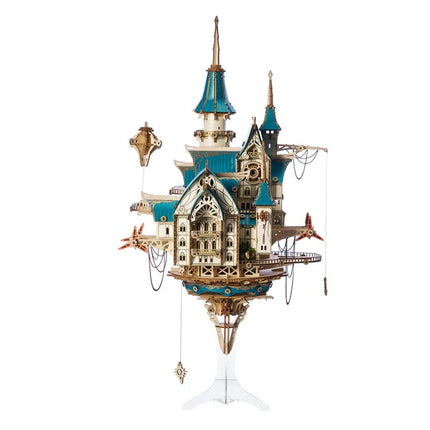 3D Wooden Puzzles for Adults, 699PCS Fantasy Steampunk Castle Model Kit to Build - Wooden Castle Ornaments Craft Kits Ideal Christmas or Birthday Gift for Puzzle Enthusiasts