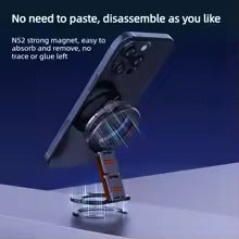 Magsafe Dual Magnetic Phone Holder Stand Lightweight Universal 1/4" Mount Multi-Angel Smartphone Tripod Folding Clip