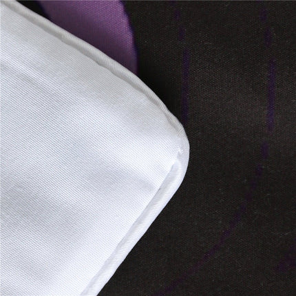 Purple crochet quilt cover three - piece bedding set - GARDIWALL
