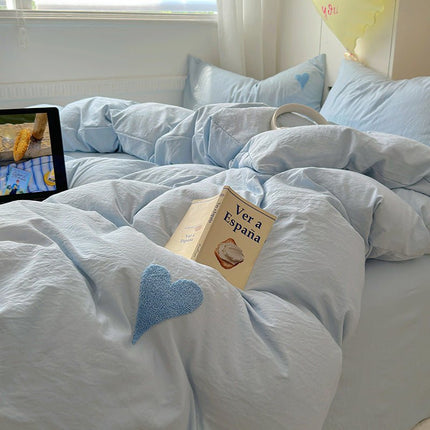 Soft Glutinous Skin - friendly Washed Cotton Love Towel Embroidery Three Or Four Piece Suit - GARDIWALL